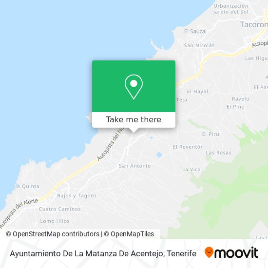 Ayuntamiento De La Matanza De Acentejo map