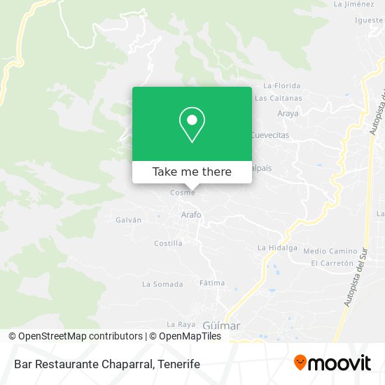 Bar Restaurante Chaparral map