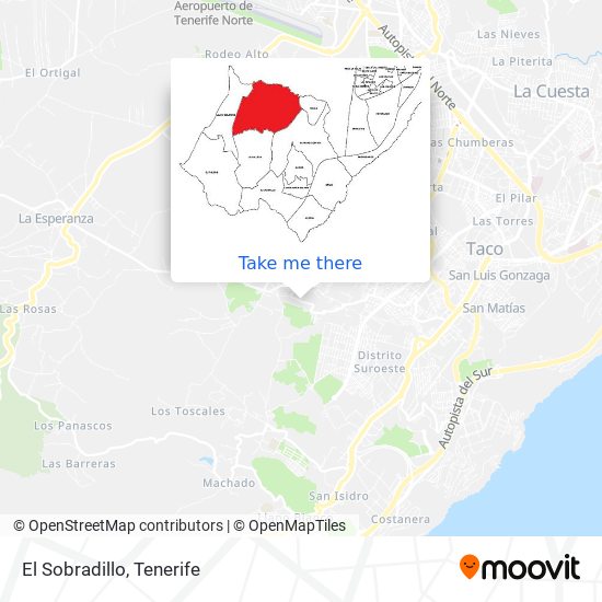 El Sobradillo map