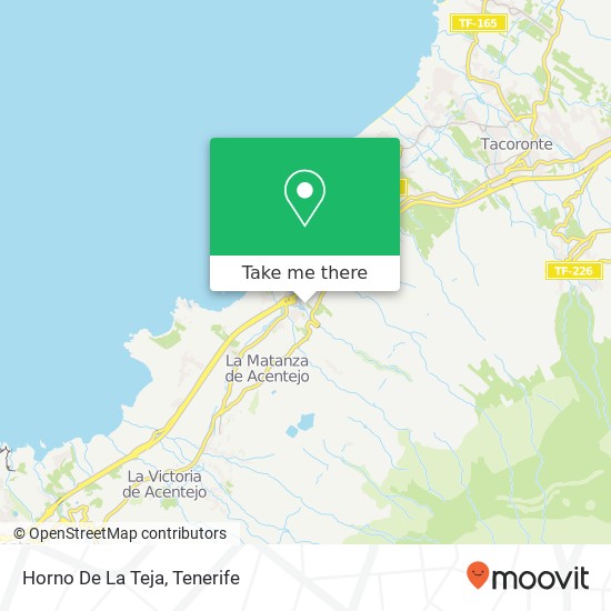 Horno De La Teja map