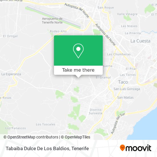 Tabaiba Dulce De Los Baldios map