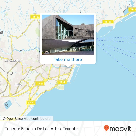 Tenerife Espacio De Las Artes map