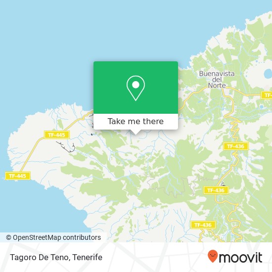 Tagoro De Teno map