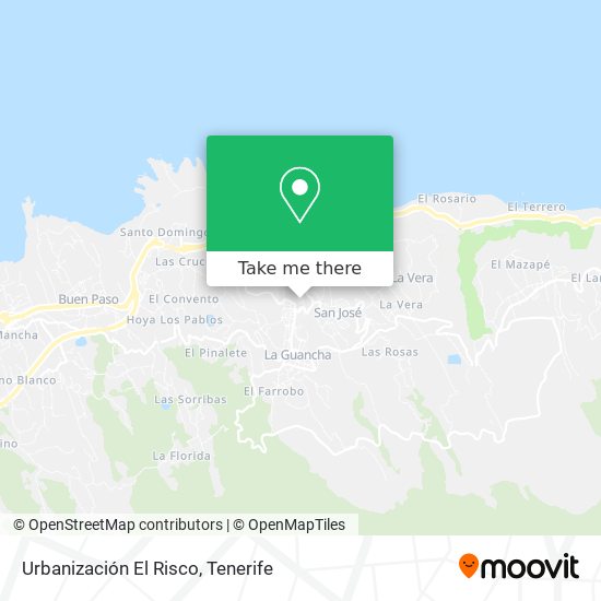 Urbanización El Risco map