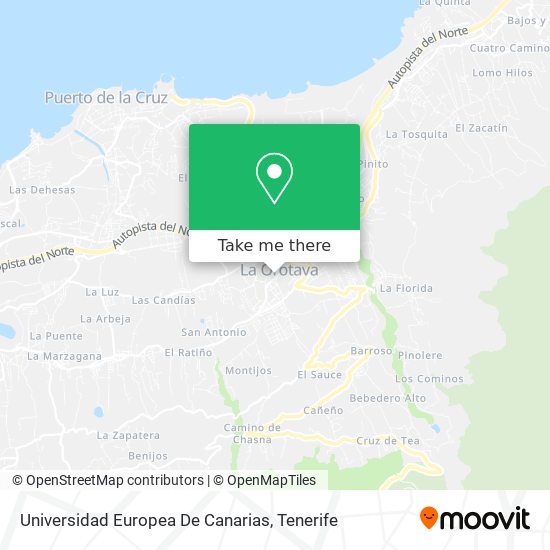 Universidad Europea De Canarias map