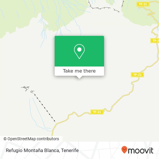 Refugio Montaña Blanca map