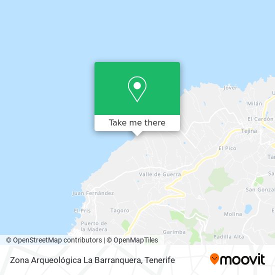 Zona Arqueológica La Barranquera map