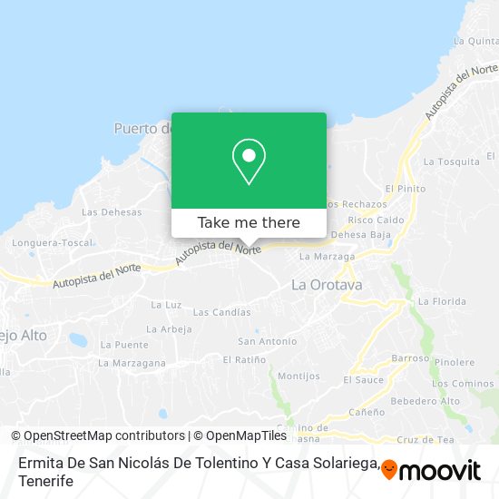 Ermita De San Nicolás De Tolentino Y Casa Solariega map