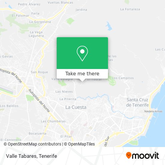 mapa Valle Tabares