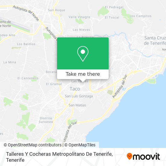 mapa Talleres Y Cocheras Metropolitano De Tenerife