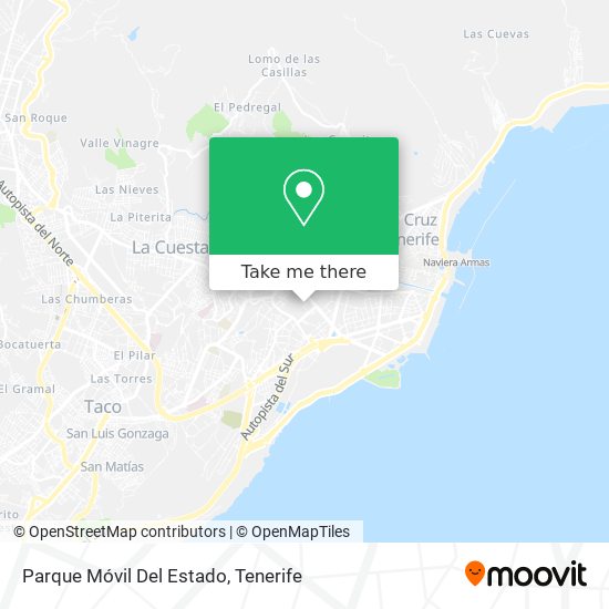 Parque Móvil Del Estado map