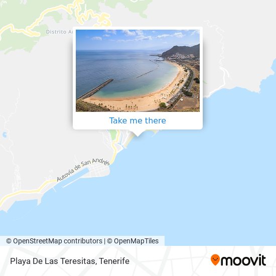 Playa De Las Teresitas map