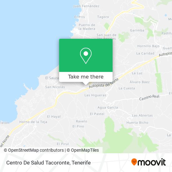 Centro De Salud Tacoronte map