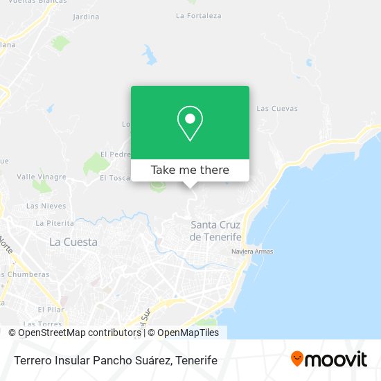 Terrero Insular Pancho Suárez map