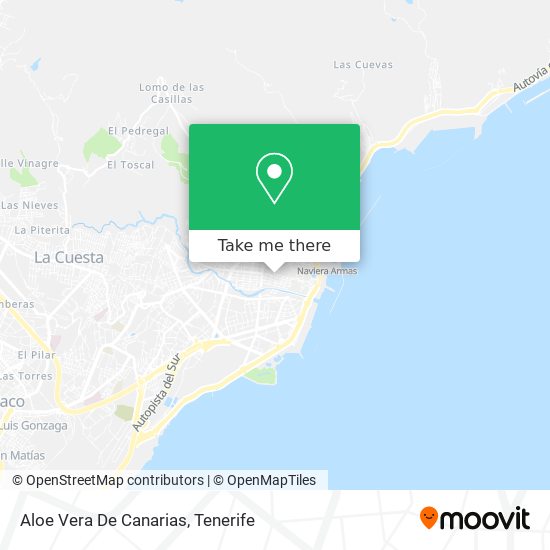 mapa Aloe Vera De Canarias