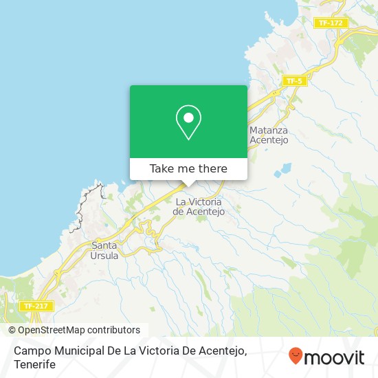 Campo Municipal De La Victoria De Acentejo map