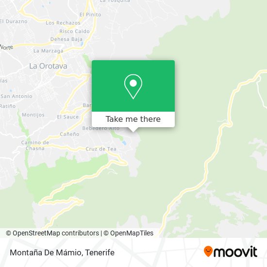 Montaña De Mámio map