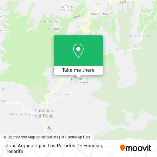 mapa Zona Arqueológica Los Partidos De Franquis