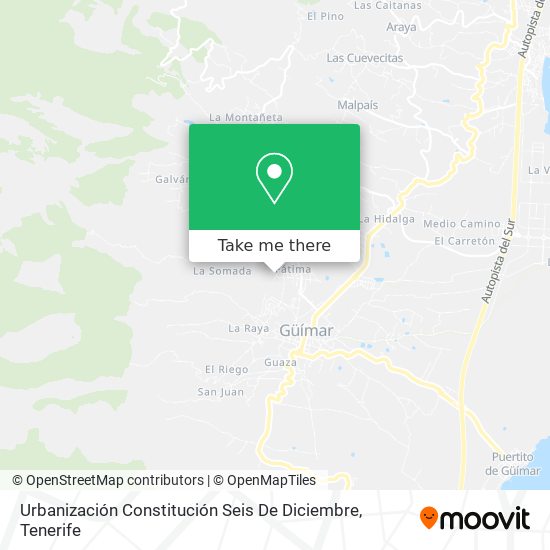 Urbanización Constitución Seis De Diciembre map