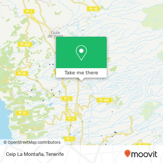 mapa Ceip La Montaña