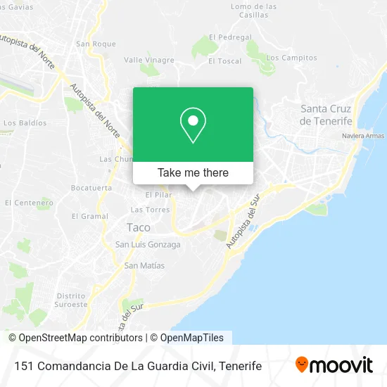 151 Comandancia De La Guardia Civil map