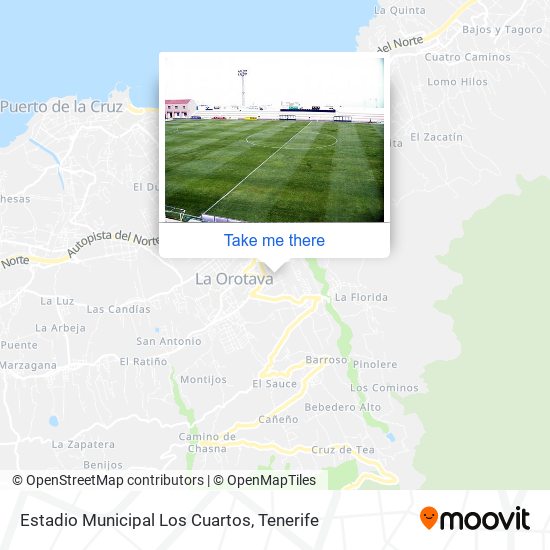 Estadio Municipal Los Cuartos map