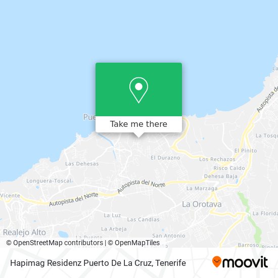 Hapimag Residenz Puerto De La Cruz map