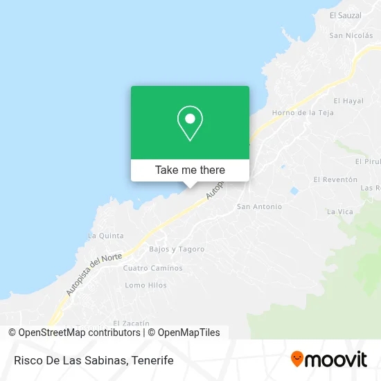 Risco De Las Sabinas map