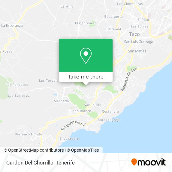 Cardón Del Chorrillo map
