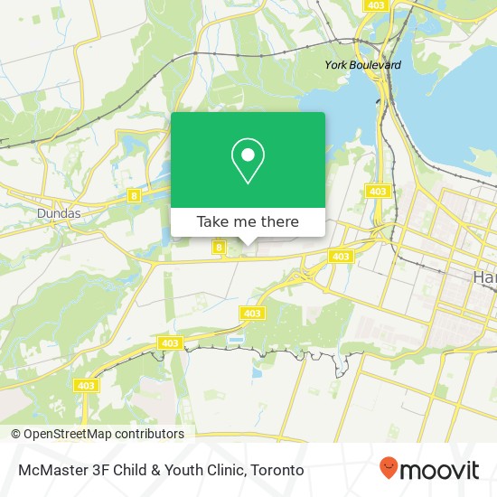 McMaster 3F Child & Youth Clinic map