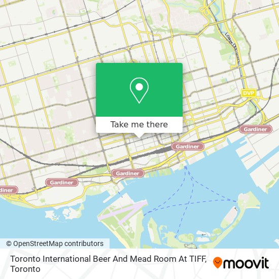 Toronto International Beer And Mead Room At TIFF map