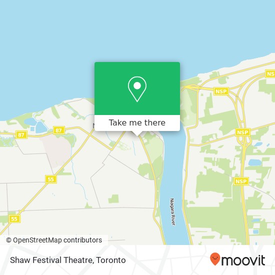 Shaw Festival Theatre map