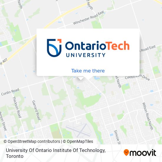University Of Ontario Institute Of Technology plan