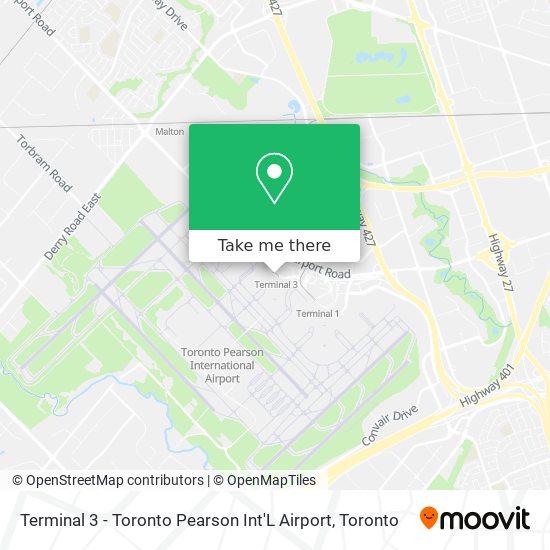 Terminal 3 - Toronto Pearson Int'L Airport map