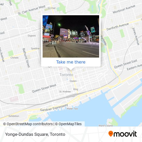 Yonge-Dundas Square map
