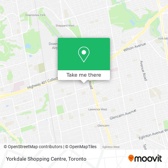 Yorkdale Shopping Centre map