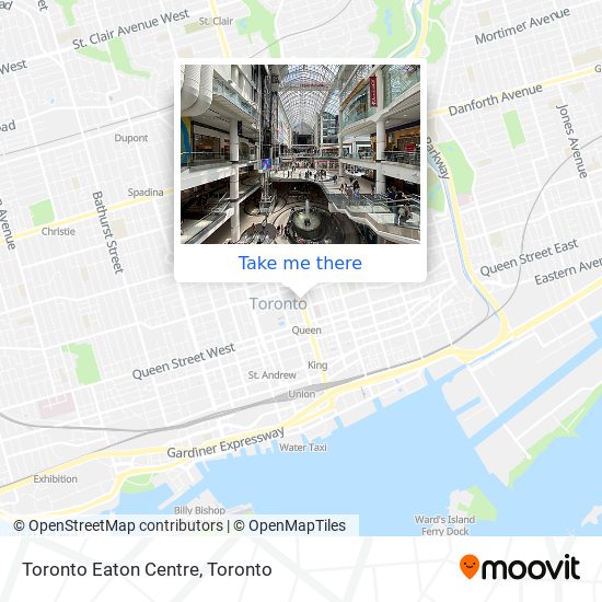 Toronto Eaton Centre map