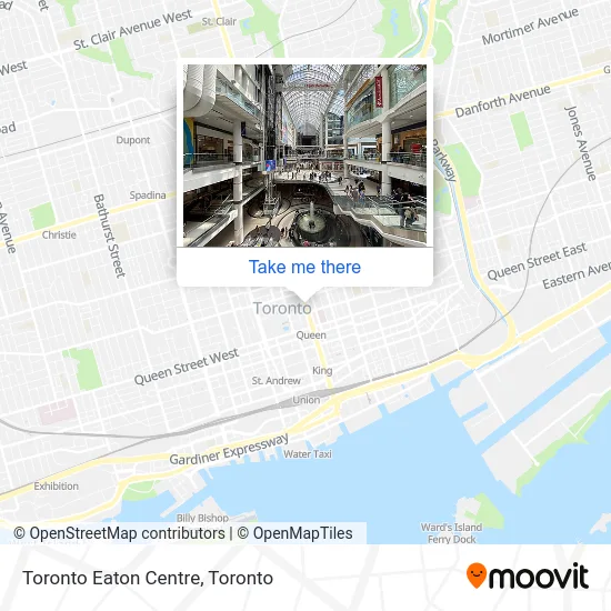 Toronto Eaton Centre map