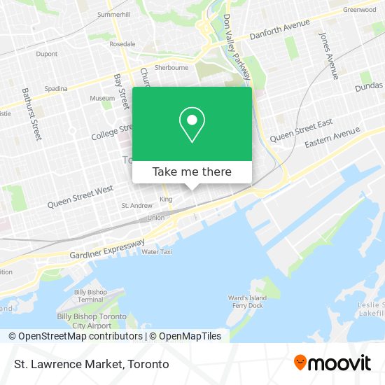 St. Lawrence Market map