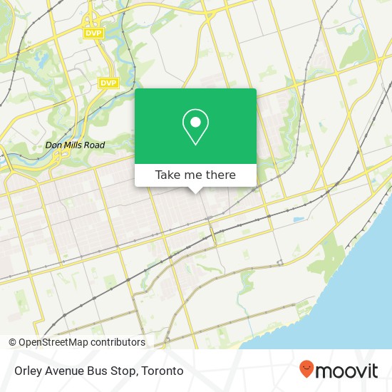 Orley Avenue Bus Stop plan