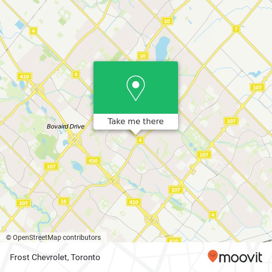 Frost Chevrolet map