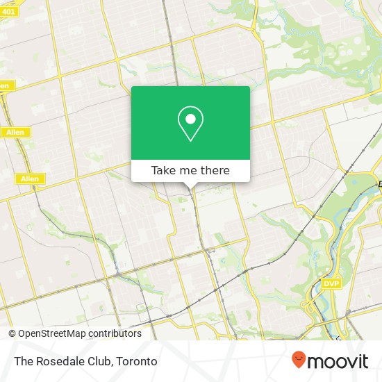 The Rosedale Club map