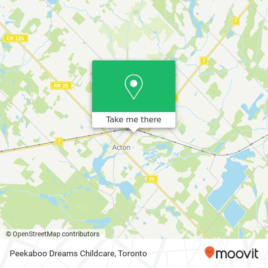 Peekaboo Dreams Childcare map