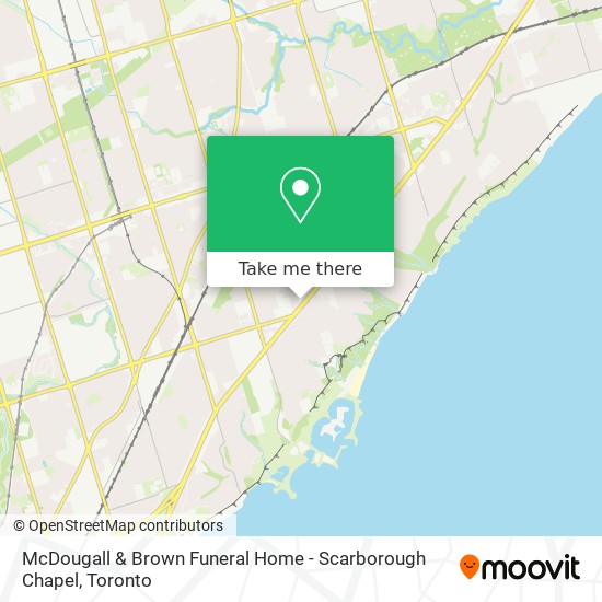 McDougall & Brown Funeral Home - Scarborough Chapel map