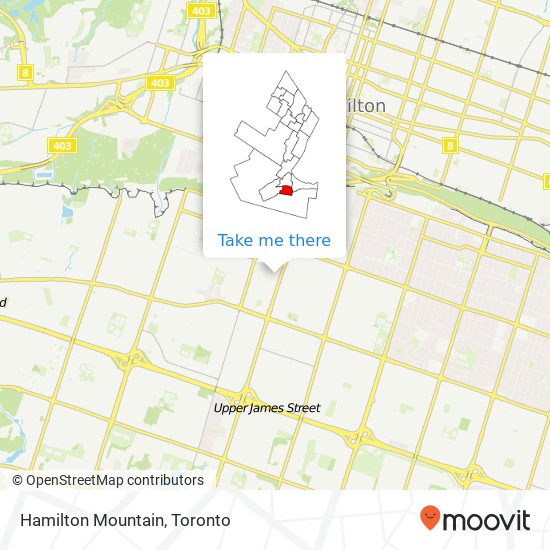 Hamilton Mountain map