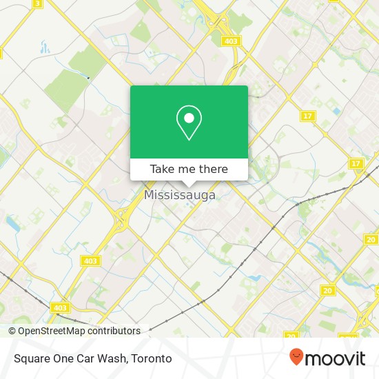 Square One Car Wash map