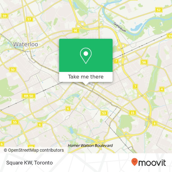 Square KW map
