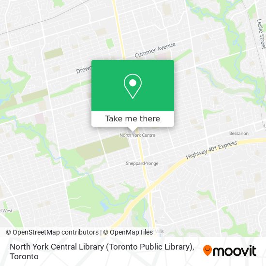 North York Central Library (Toronto Public Library) map