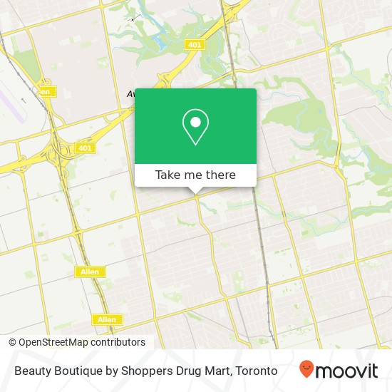 Beauty Boutique by Shoppers Drug Mart map