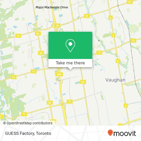 GUESS Factory map